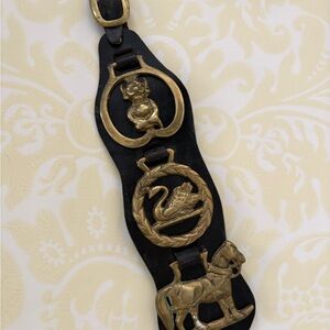 Vintage Brass Horse charms